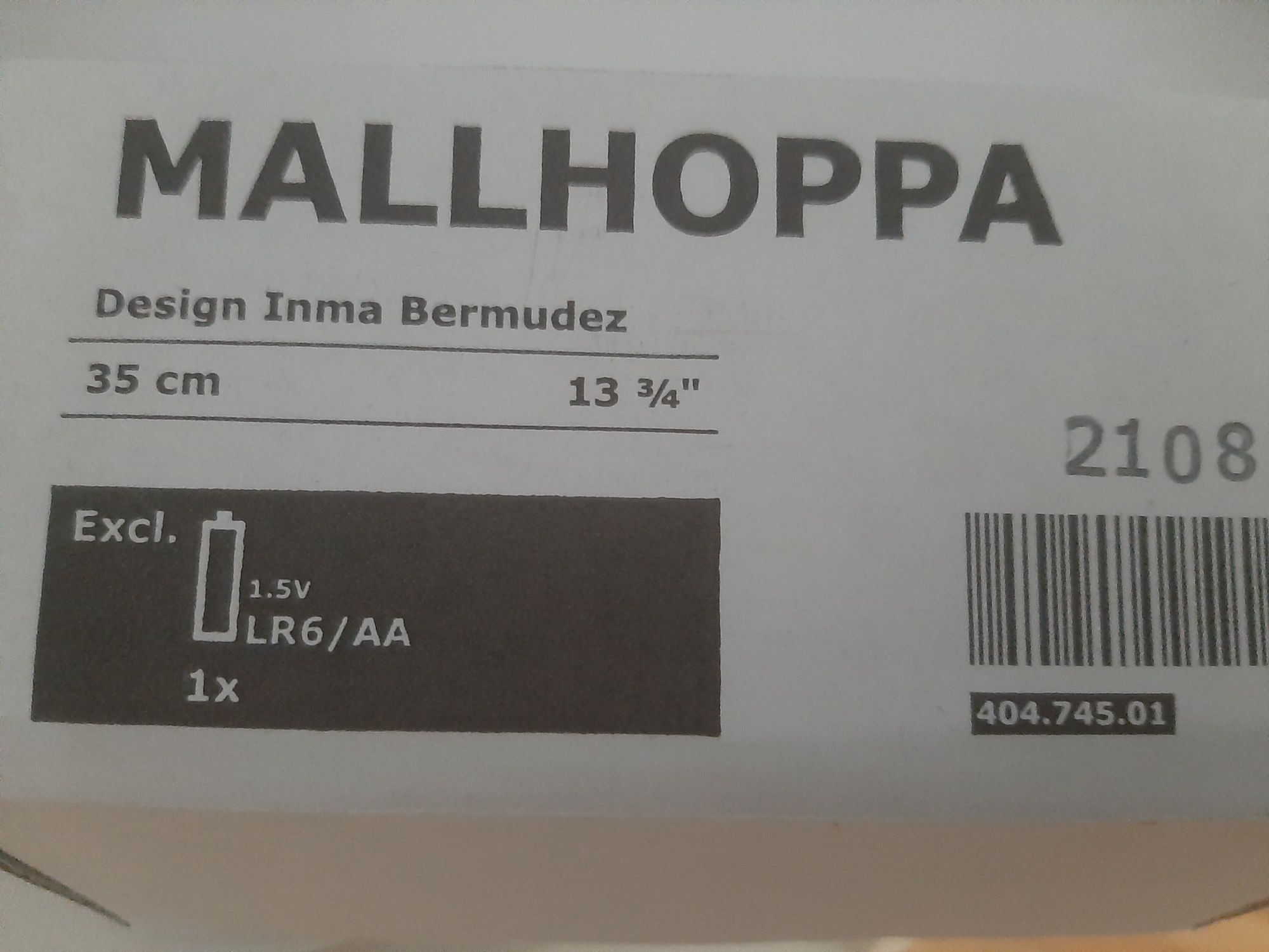 Nou, Ikea ceas perete Mallhopla, ambalaj original.