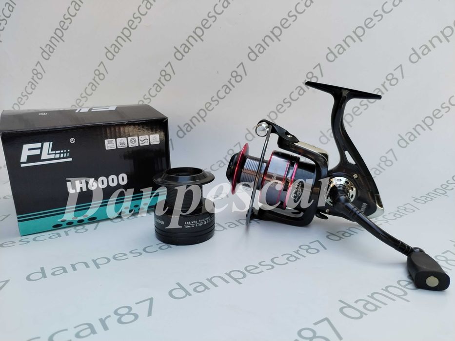 Mulineta FL LH6000 6 rulmenti pentru crap si tambur rezerva