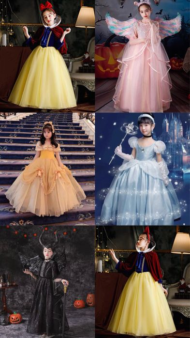 Новые детские платья для девочек в стиле Disney