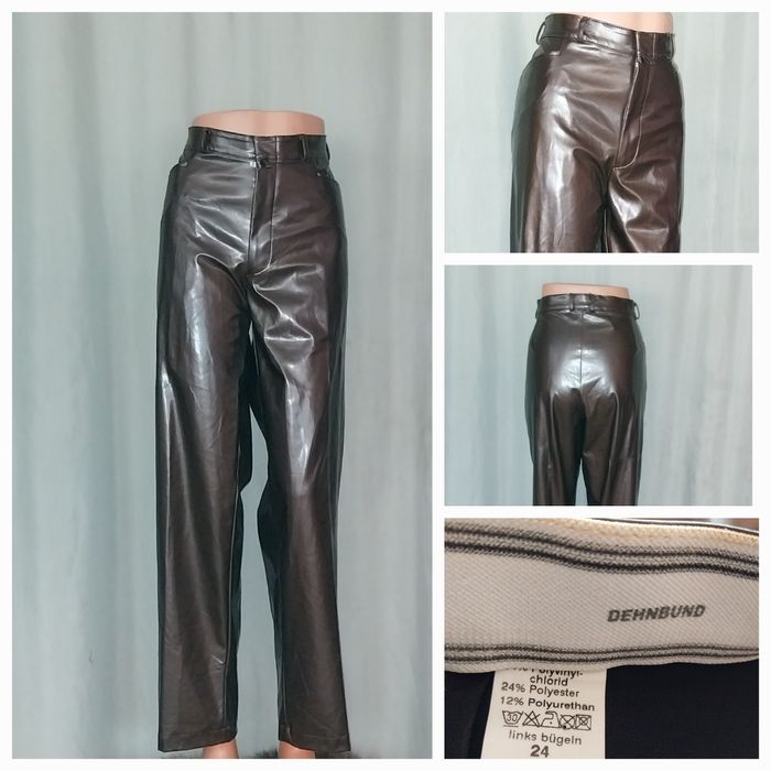 Черен мото панталон ,мъжки панталон, гащеризон от ек