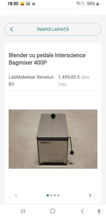 BAGMIXER 400P Blender cu pedale intercsence profesional de laborator