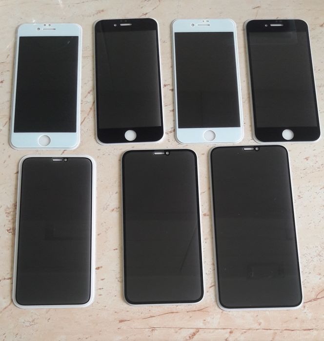 Iphone husa 14 plus x 15 16 11 12 mini 13 pro max folie sticla privacy
