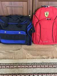 Рюкзак и спортивная сумка
