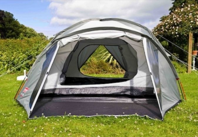 Cort drumetie Coleman Rock Springs 4, 4 persoane, gri, NOU, SIGILAT.