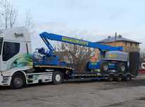 Transport utilaje trailer rampe hidraulice putem incarca orice