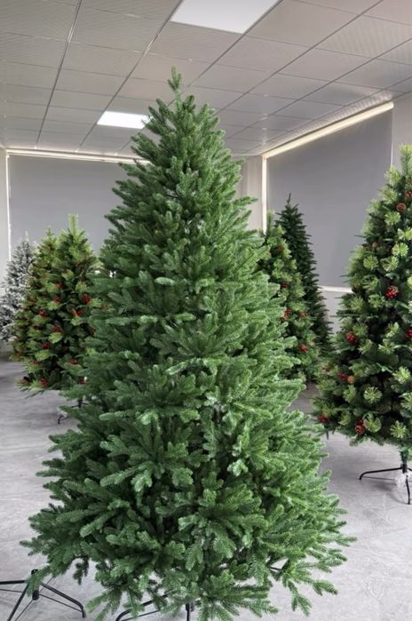 Новогодние елки премиального качества,литые,зеленая,снежная