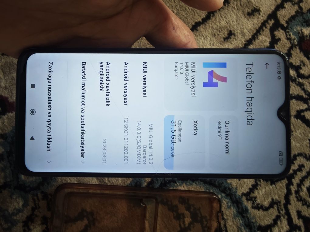 Redmi 9T faqat sotiladi 128/4