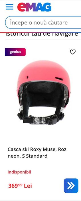 Casca ski/snowboard Roxy Muse, Roz neon, marime S