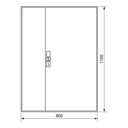 Hager zb33s измервателен шкаф, ip44, skii