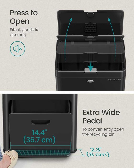 Кошове за разделно събиране на отпадъци тройни - Разпродажба