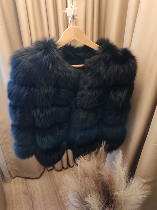 Дамско палто от естествен косъм