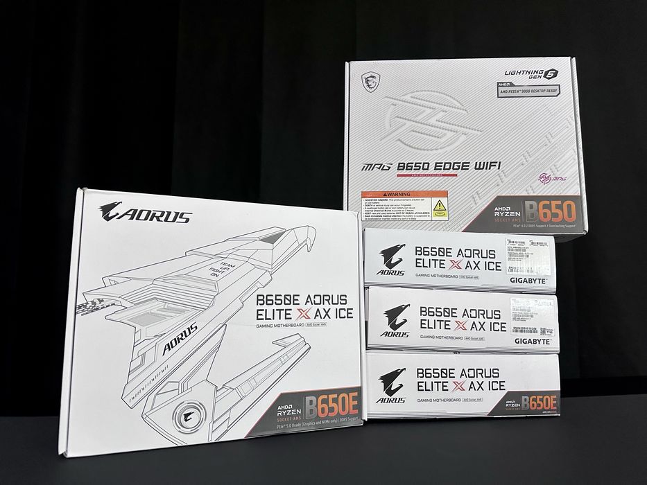 Gigabyte B650E Aorus Elite X Ax ICE | MSI MPG B650 Edge WiFi AM5