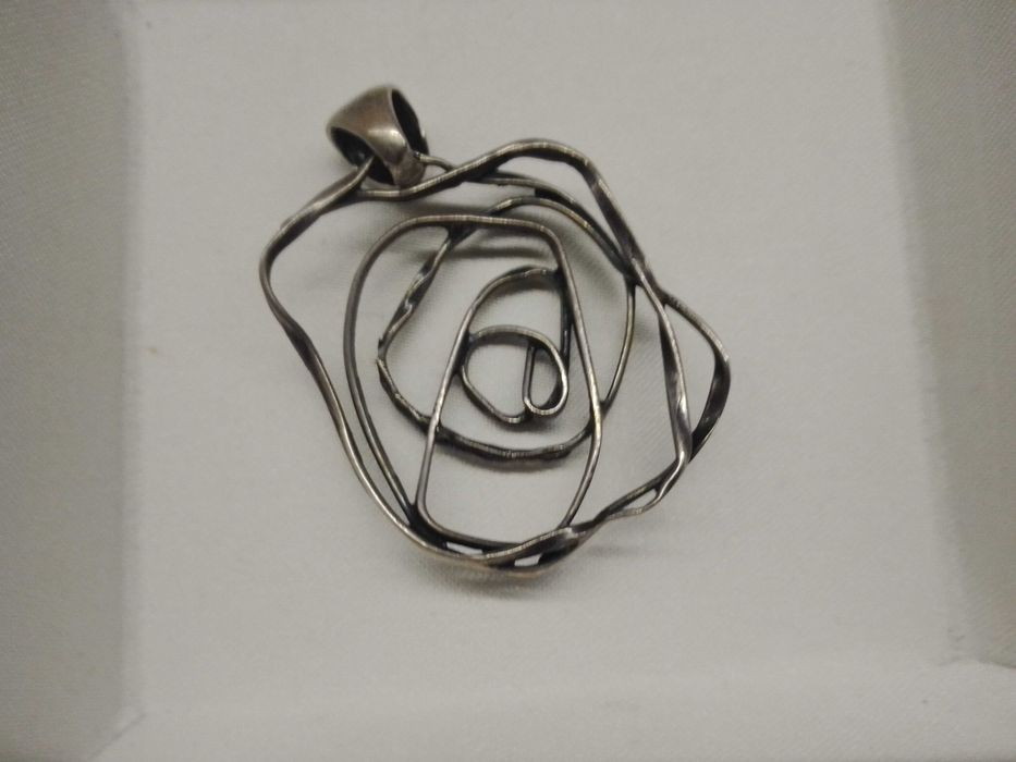 Комплект сребърни висулка и пръстен