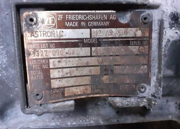 Cutie de viteze ZF 12AS2301 MAN TGA - Piese de schimb MAN