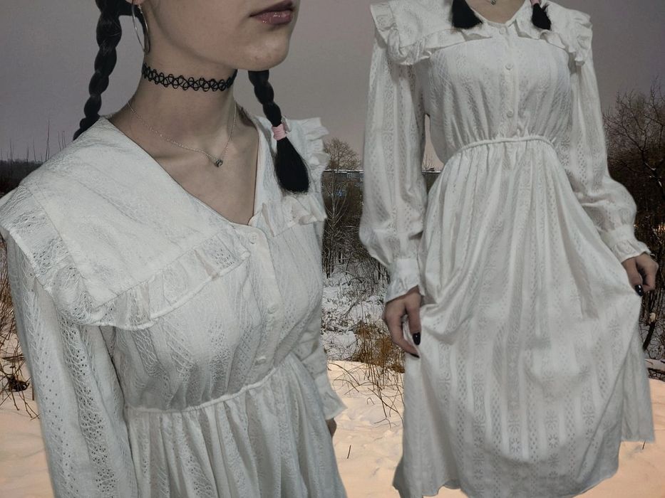 Белоснежное платье