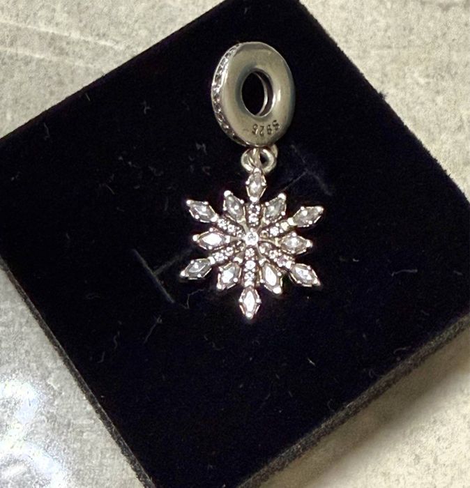 Pandora шарм снежинка