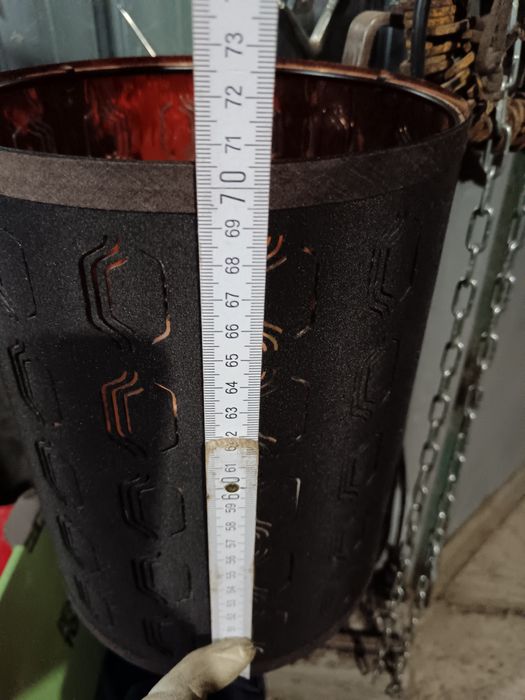 Lampă de birou, ambientala, veioza, artizanala, cu piciorul din ax cu