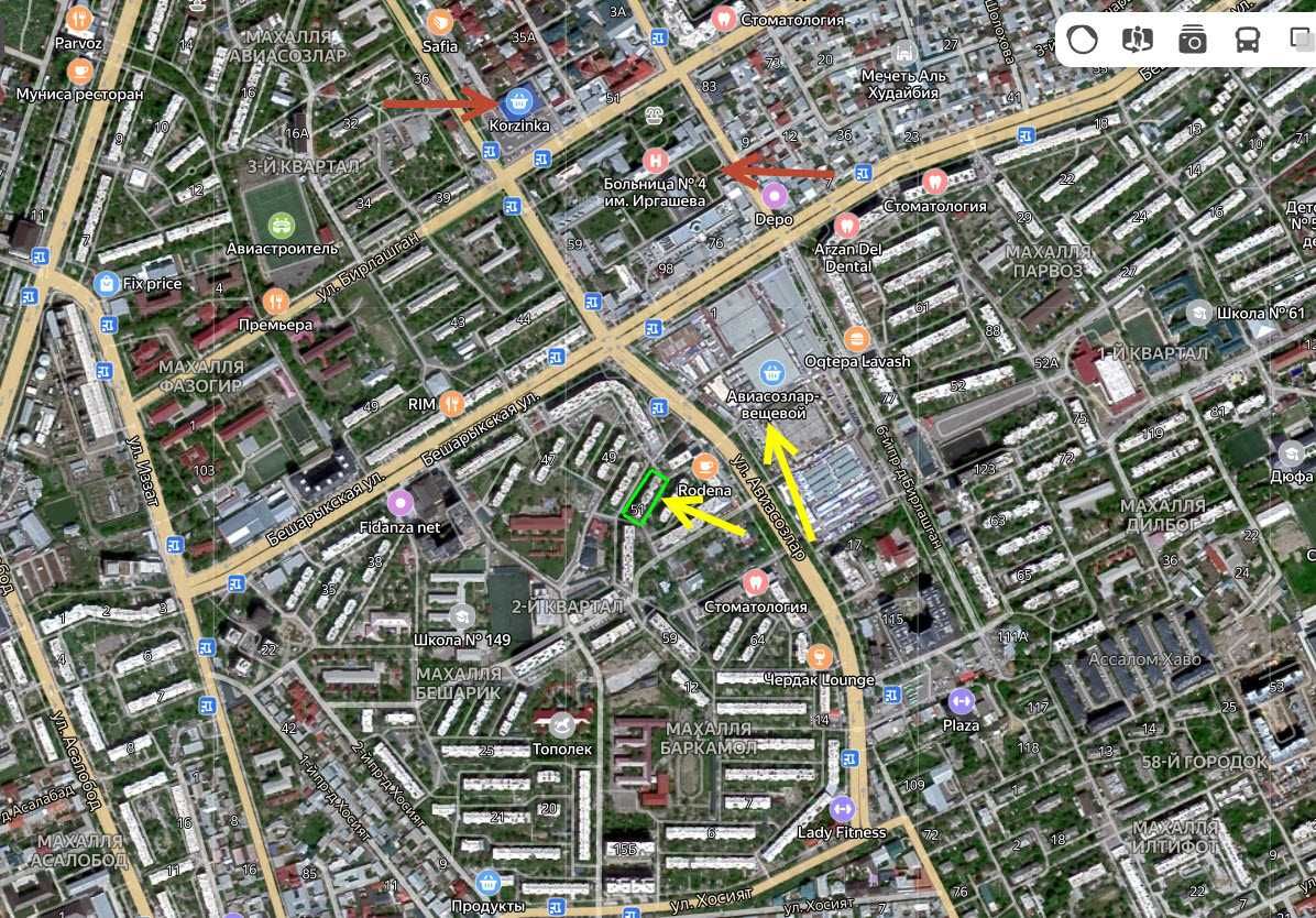 Своя 1в2х ком. квартира, напротив Кадышева, бозор ропарпсида!