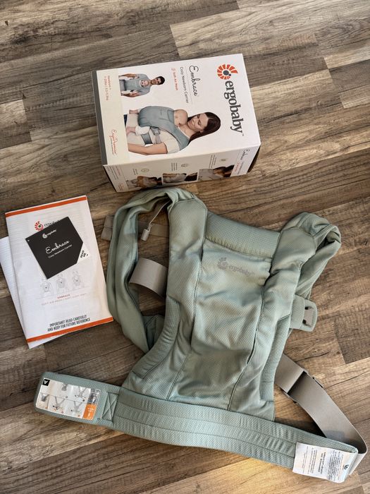 Ергономична раница ergobaby embrace soft air mesh цвят sage