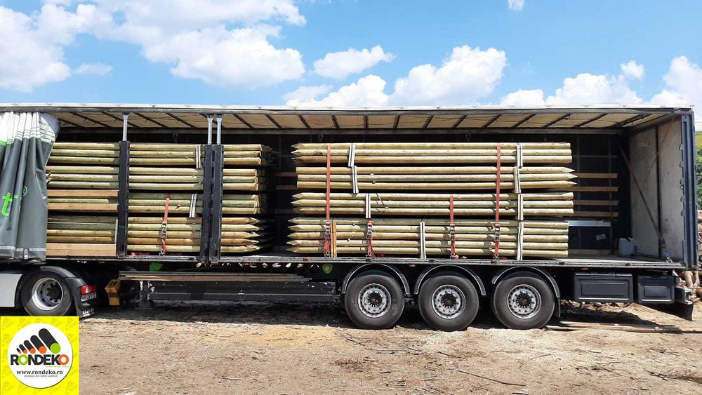 Stalpi din lemn calibrat pentru instalatii antigrindina