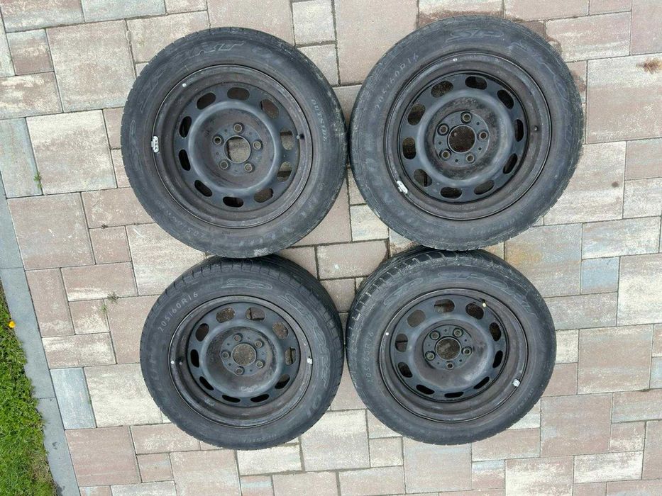 Set roți tablă originale BMW r16 205/60 R16 Seria 1, 3, 4, 5