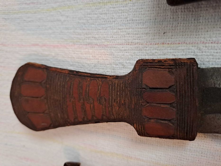 maceta cutit pumnal african alama piele 22 - 30 cm