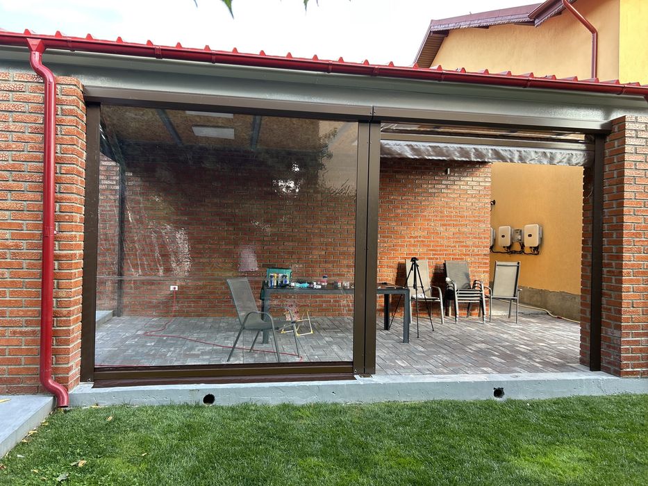 Inchidere terasa cu folie transparenta