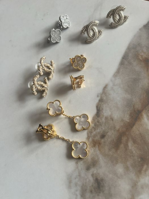 Обеци със златно покритие