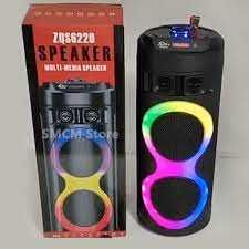 Boxa mare portabila cu lumini ambientale, telecomanda si microfon