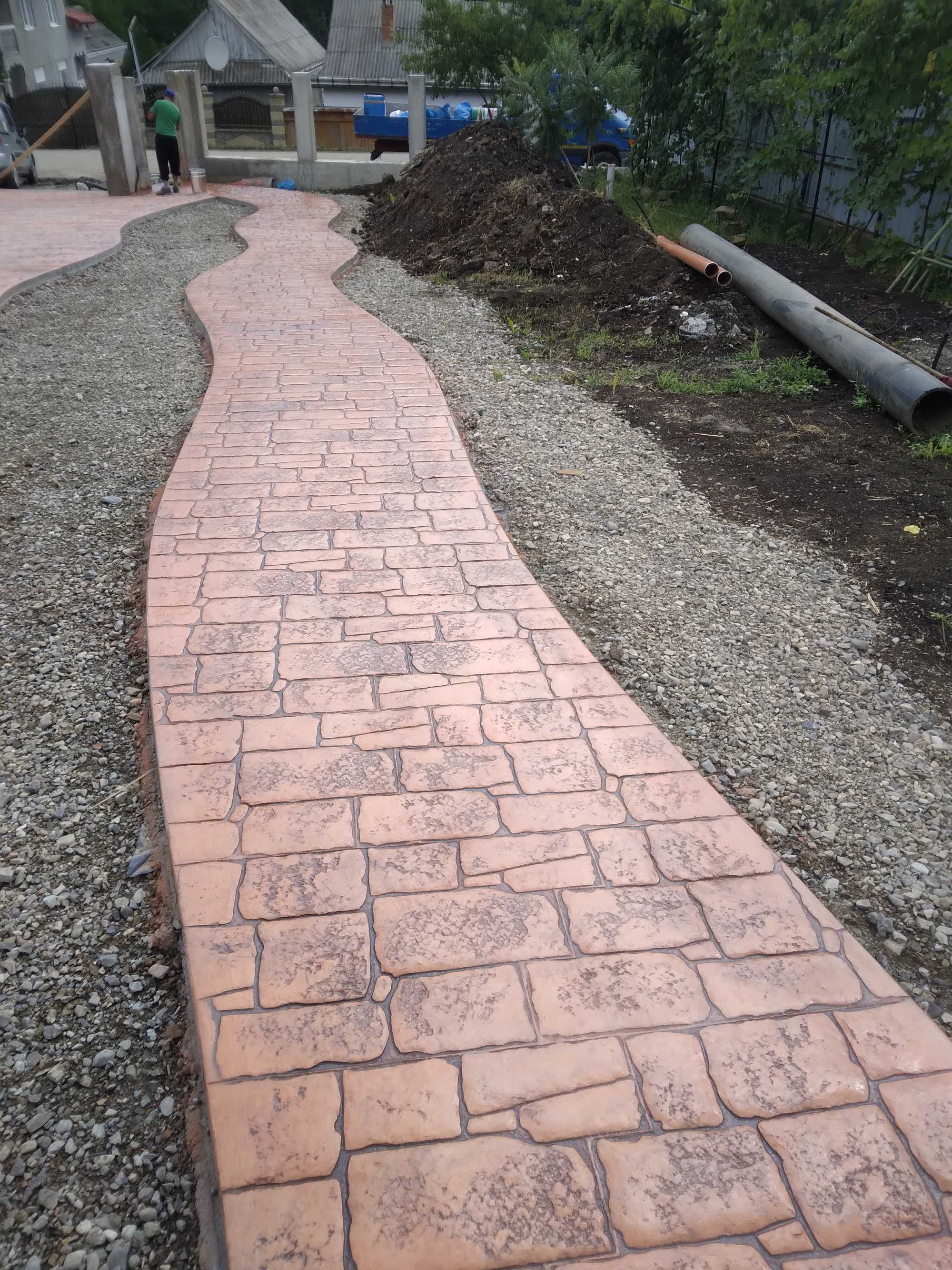 Beton amprentat ,beton elicopterizat