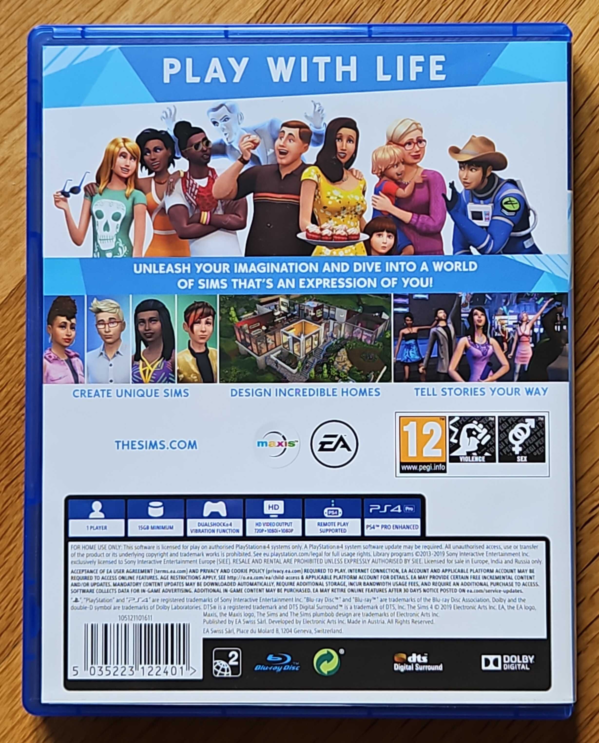 Перфектен диск игра The Sims 4 PS4 PS5 Playstation Плейстейшън 5 симс