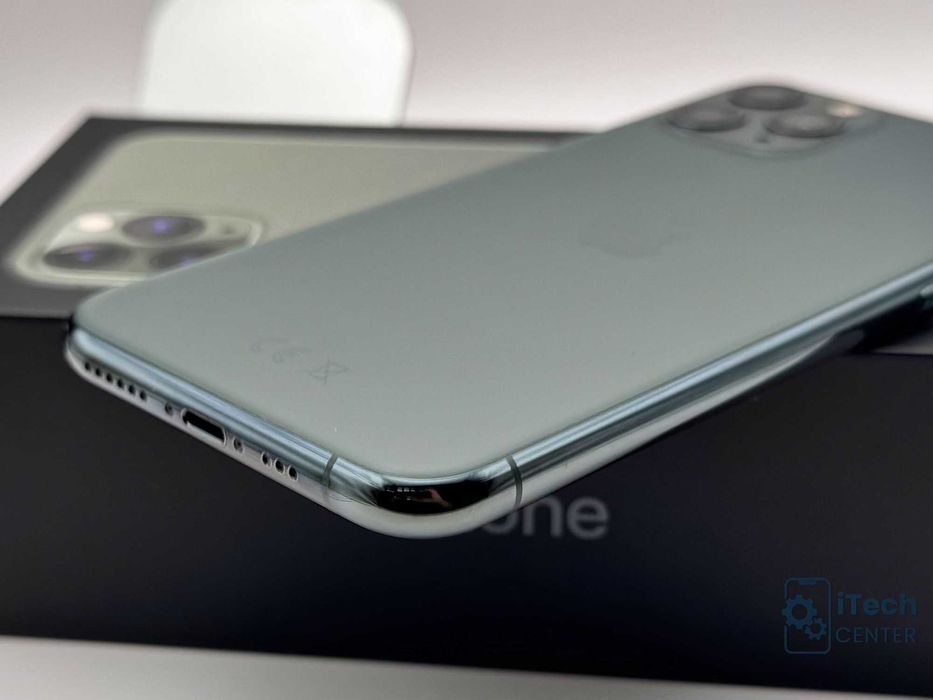iPhone 11 Pro, Midnight Green, 100% батерия, КАТО НОВ, 1г. ГАРАНЦИЯ!