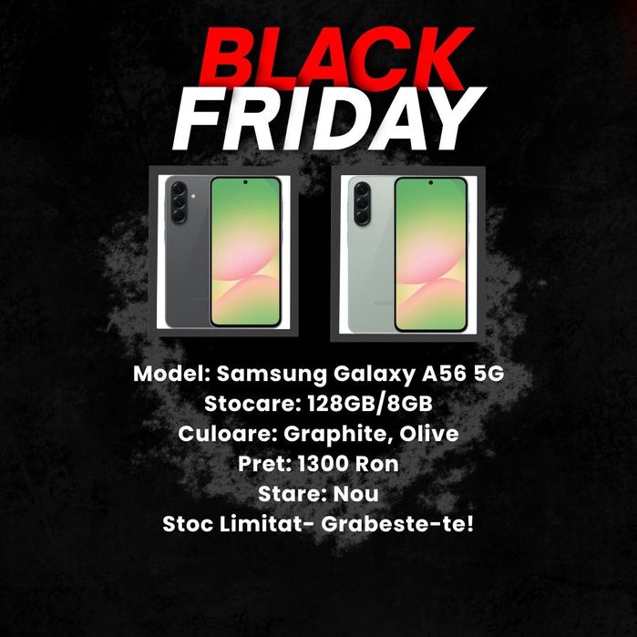 Black Friday!!! Samsung Galaxy A56 5G 128gb/8gb Graphite/Olive Duos