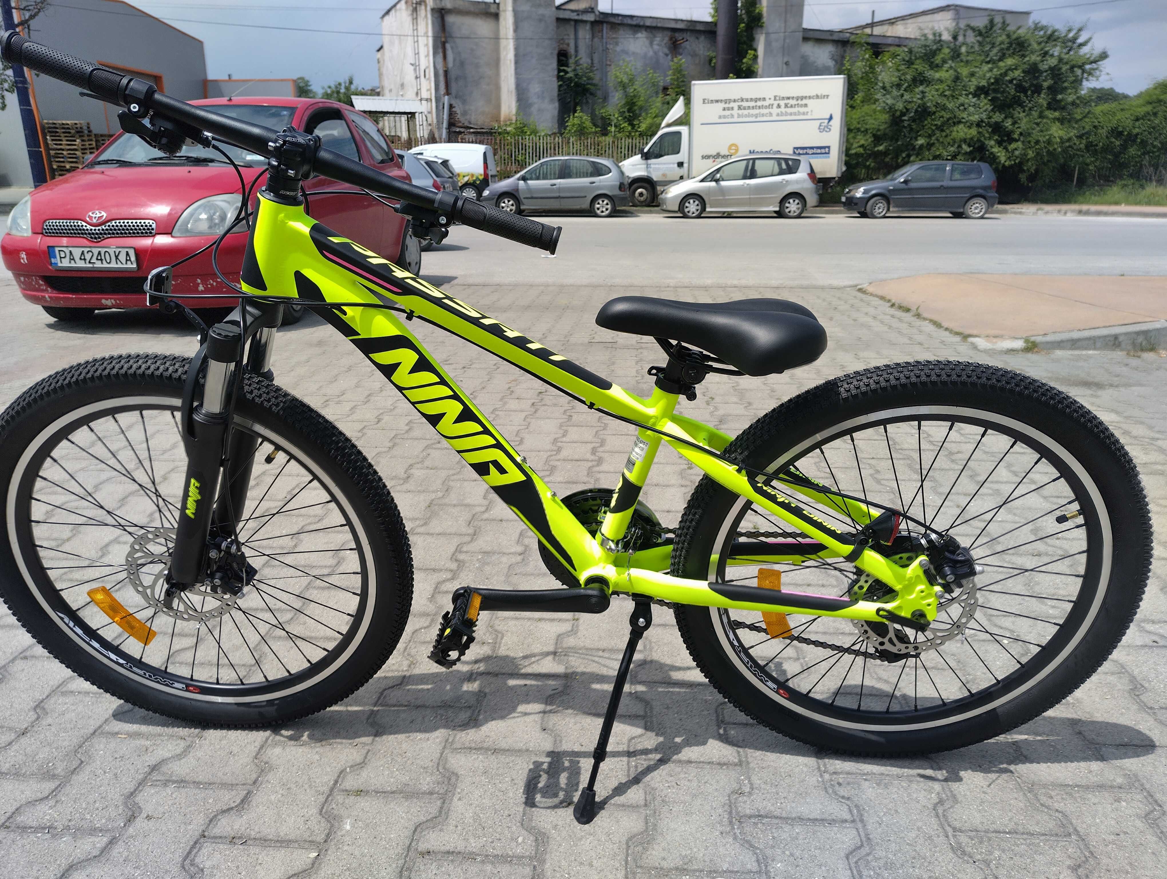 PASSATI Алуминиев велосипед 24" NINJA жълт