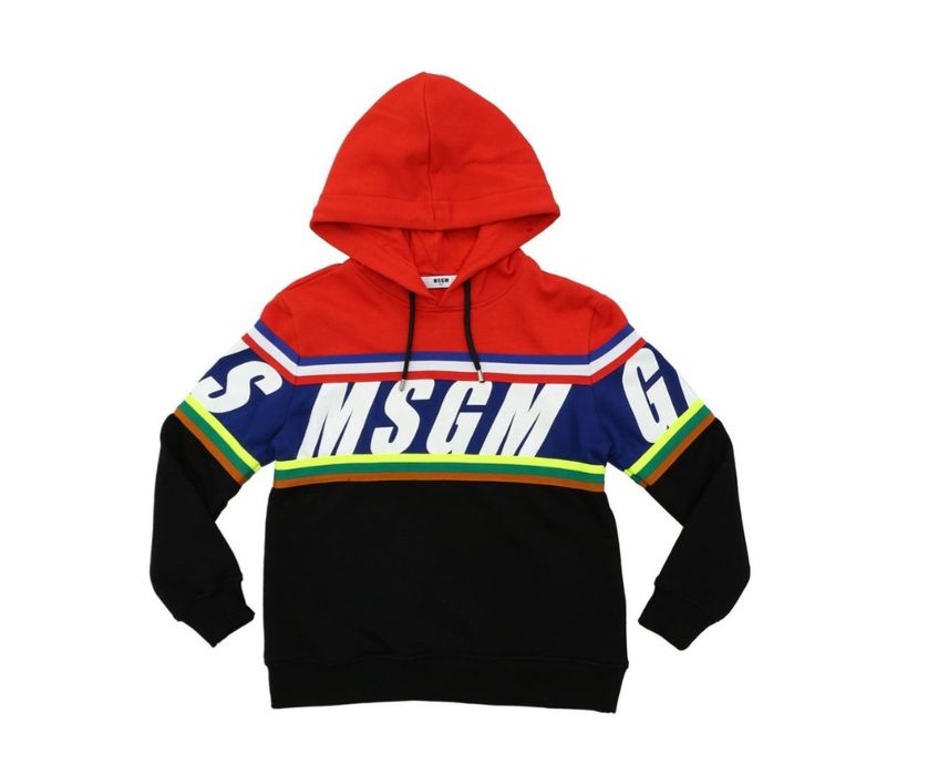 Hanorac  superb colorat cu gluga MSGM 14 ani