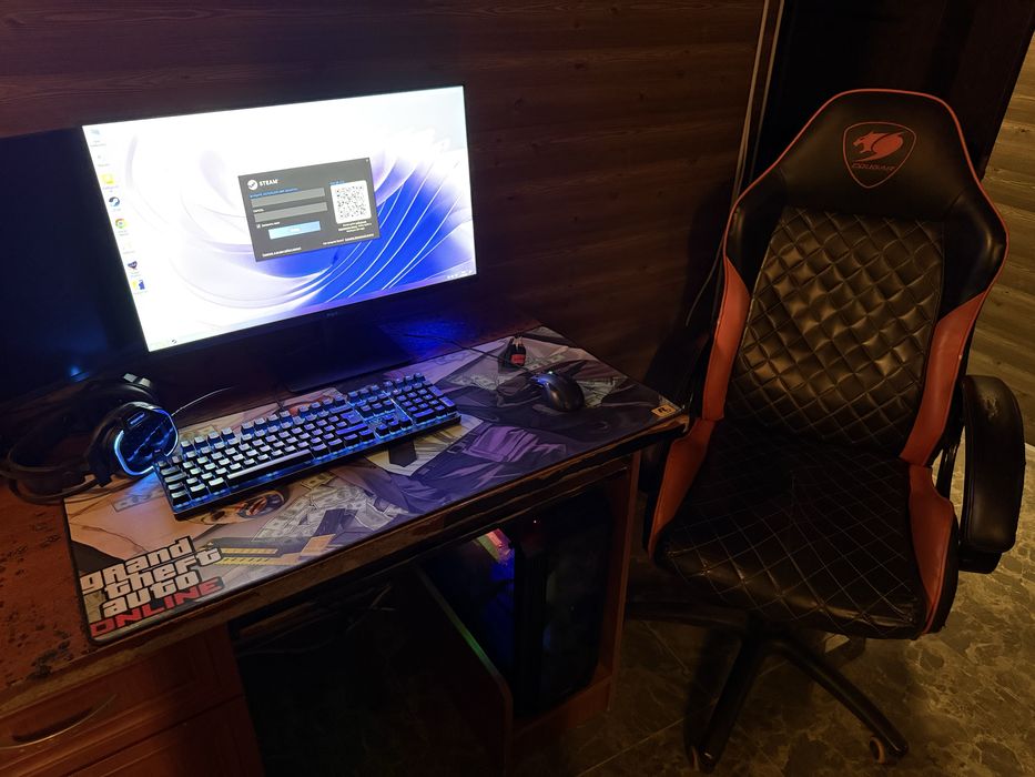 Игровой компьютер комплект кресло стол билан