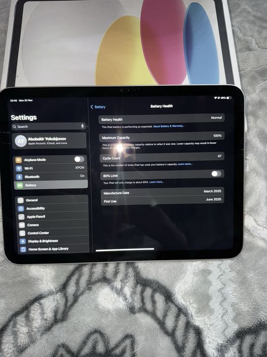 Ipad 11 (a16) 128 gb