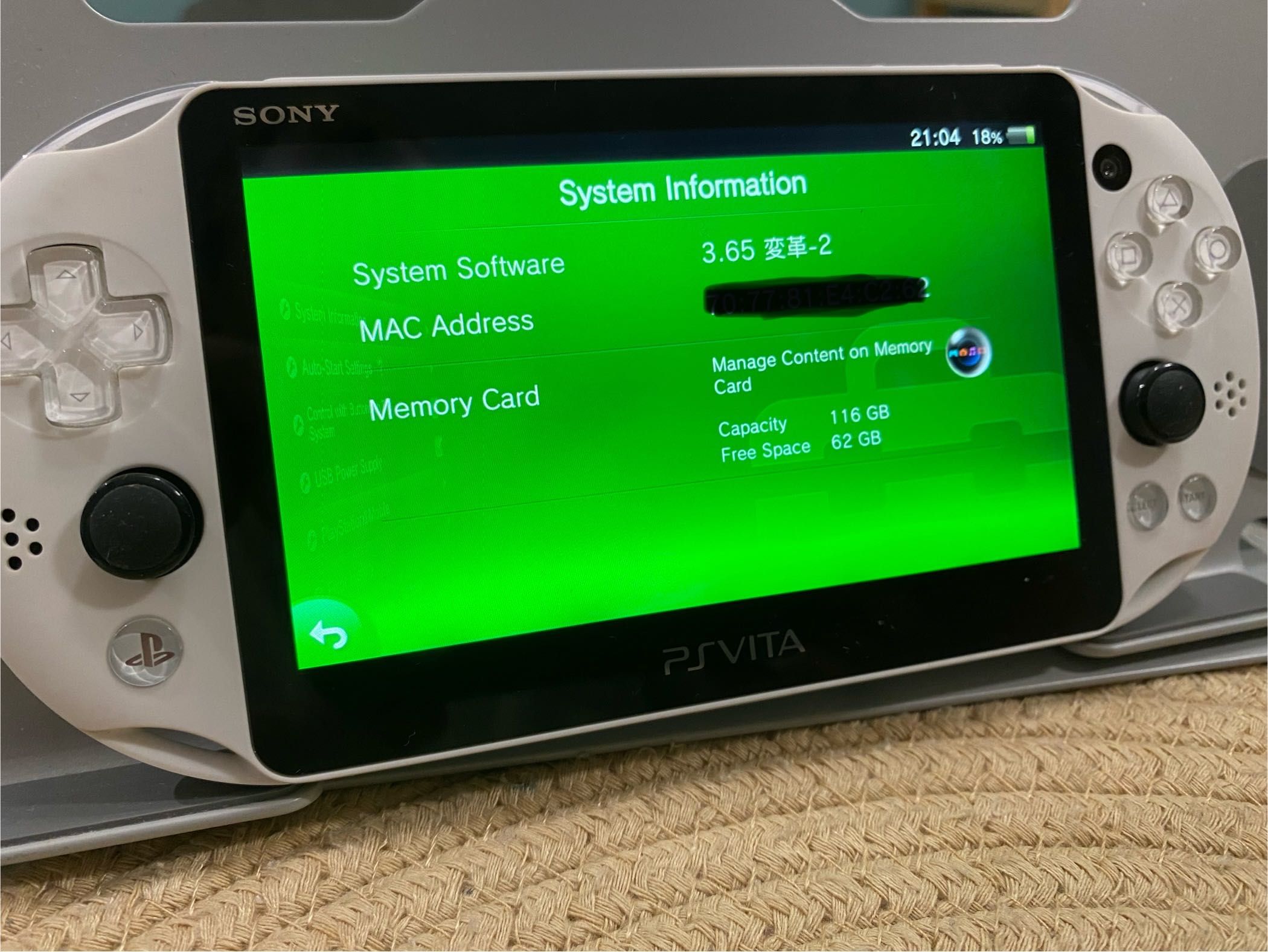 Sony PS Vita Slim – White x Gray  – 128GB – Modată