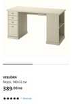 Бюро VEBJORN ikea