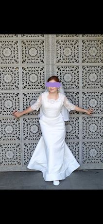 Свадебное европейское платье цвера айвори, новое