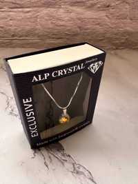 Colier argintiu ALP Crystal cu medalion cristal Swarovski