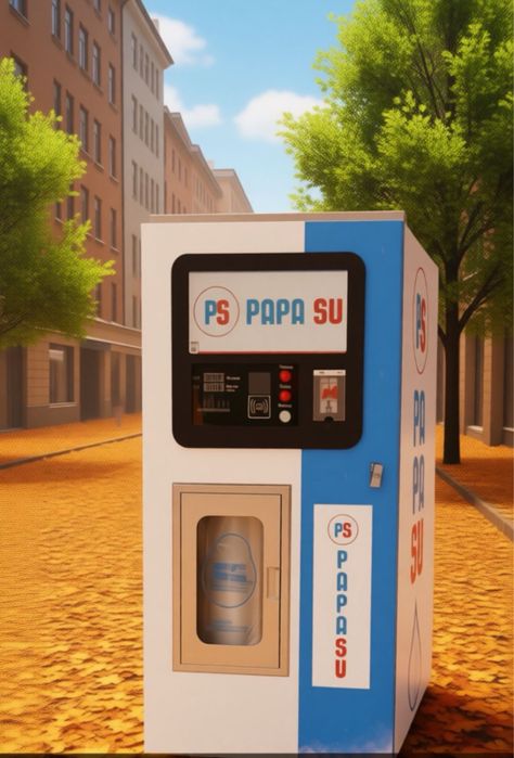 Уличный холодильник водомат Вендинговый аппарат Автомат питьевой воды