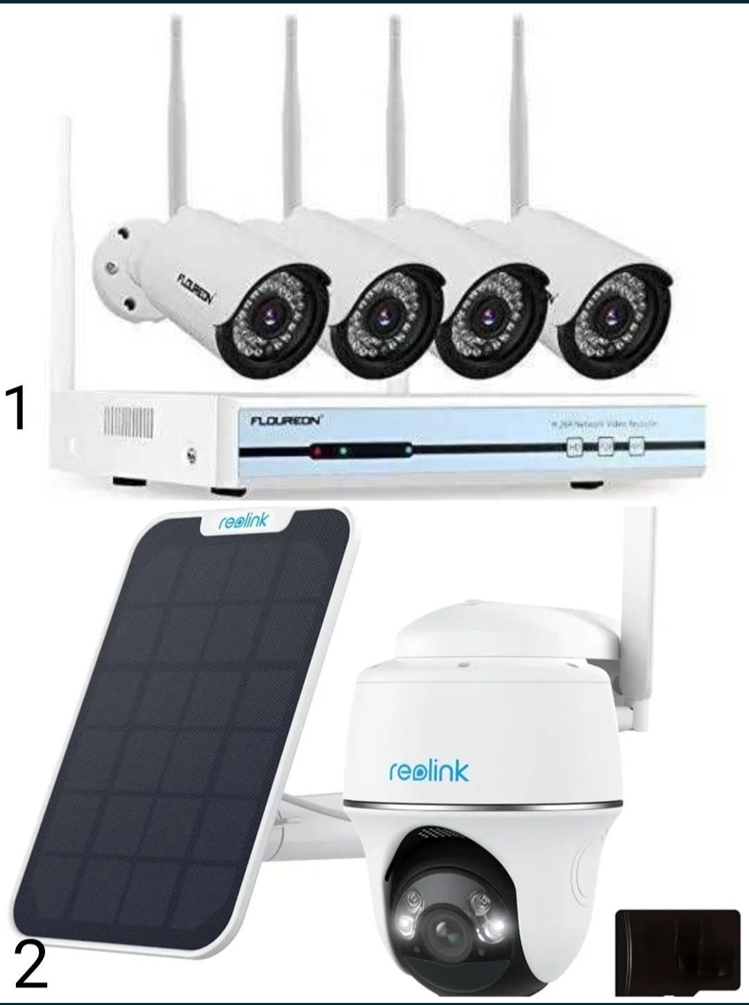 CCTV 4 camere supraveghere wireless Reolink GO PT IP 4G solar panel hd