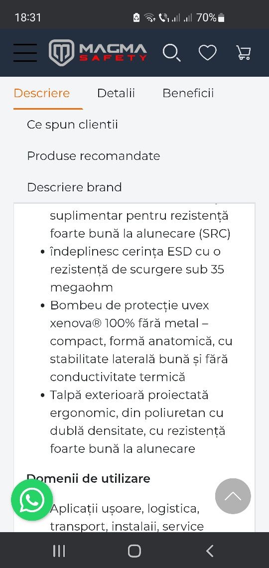 Uvex 36.bocanci de lucru ca nou