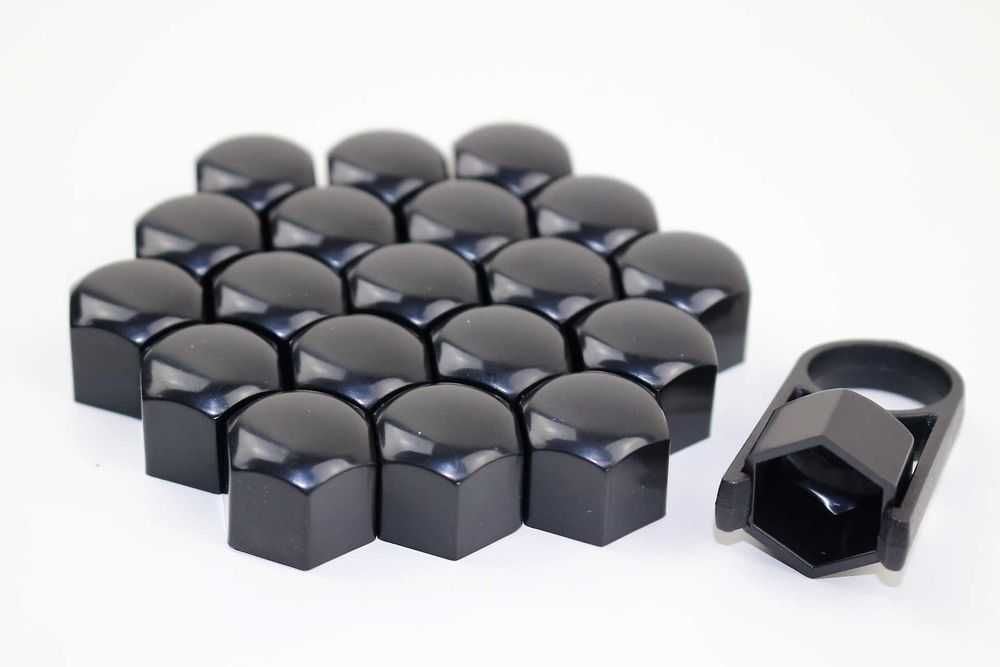 Хром / черни / силиконови капачки капачета за болтове на джанти 17мм