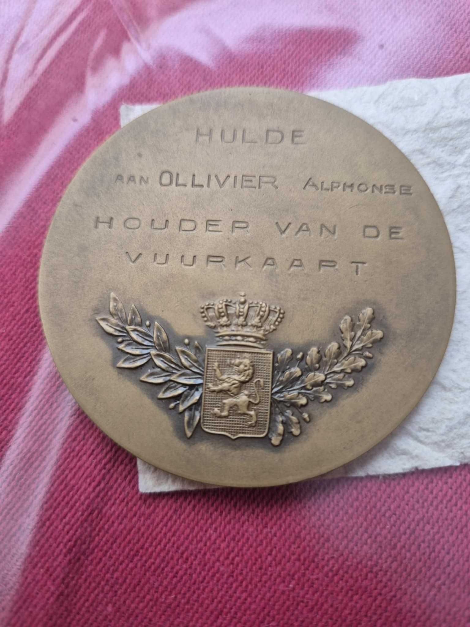 Medalie vintage belgiana WWI