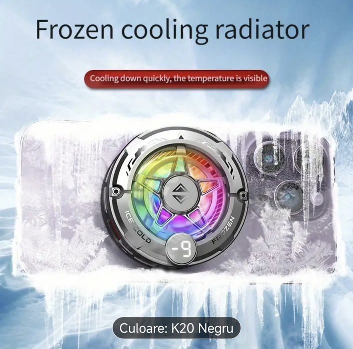 M5 Răcitor telefon mobil cooler ventilator cu efect înghețare