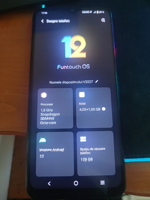 Vivo y20s 128/4gb ram