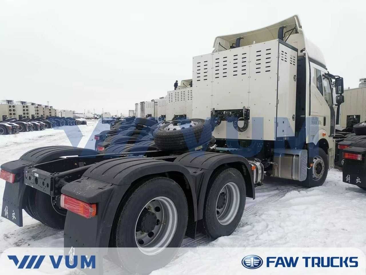 FAW J6P тягач CNG 6Х4 МЕТАН рессор подушка