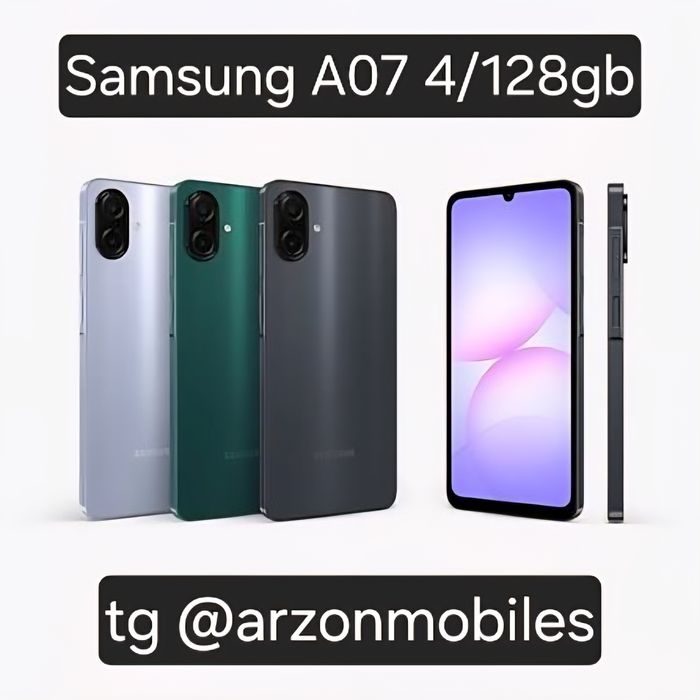 Samsung A07 4/128gb New 2026 model